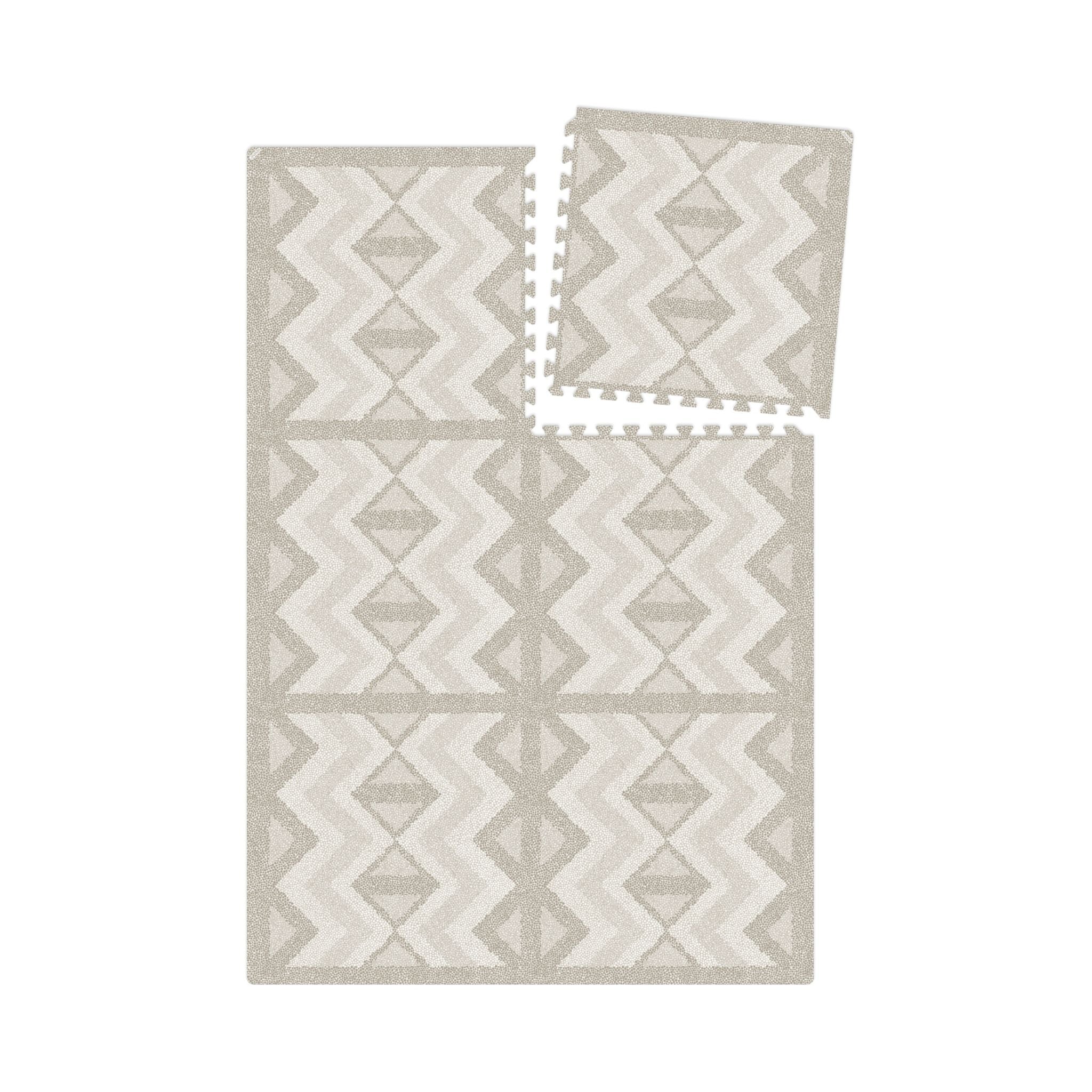 フォームプレイマット - Kilim - Feather Gray (つなげてひろがる)
